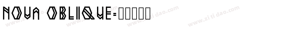 Nova Oblique字体转换